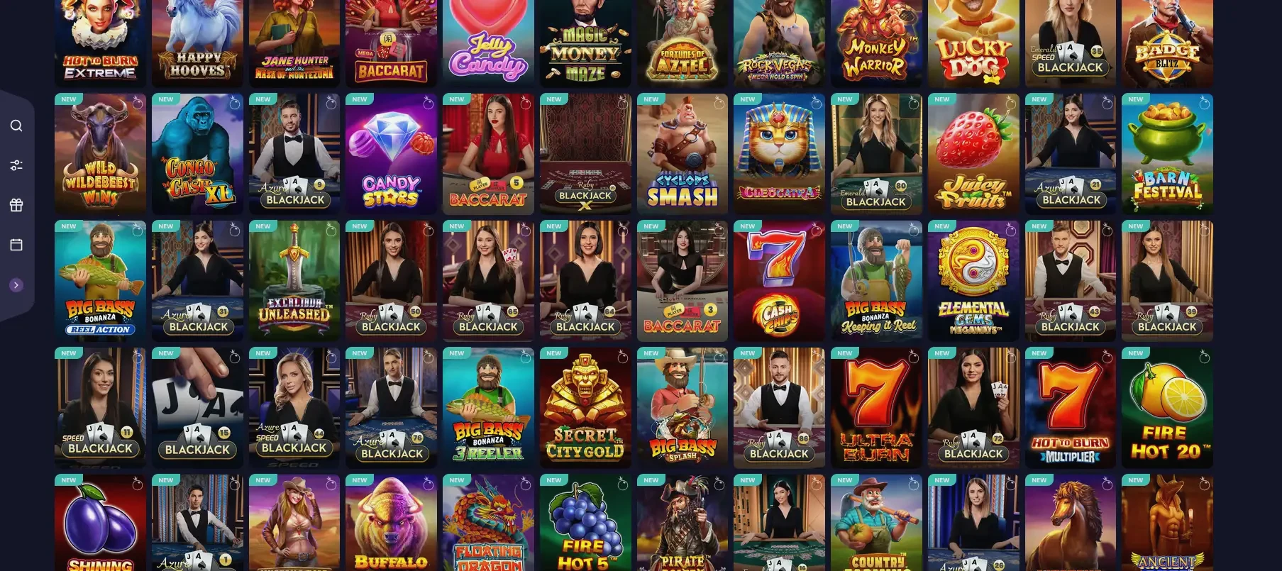 Mirax Casino Rewards Center VIP tiers and bonus comparison